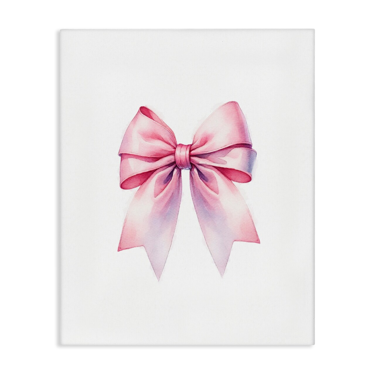 Stupell Industries Symmetrical Pink Bow Canvas Wall Art Design by Amanda Greenwood